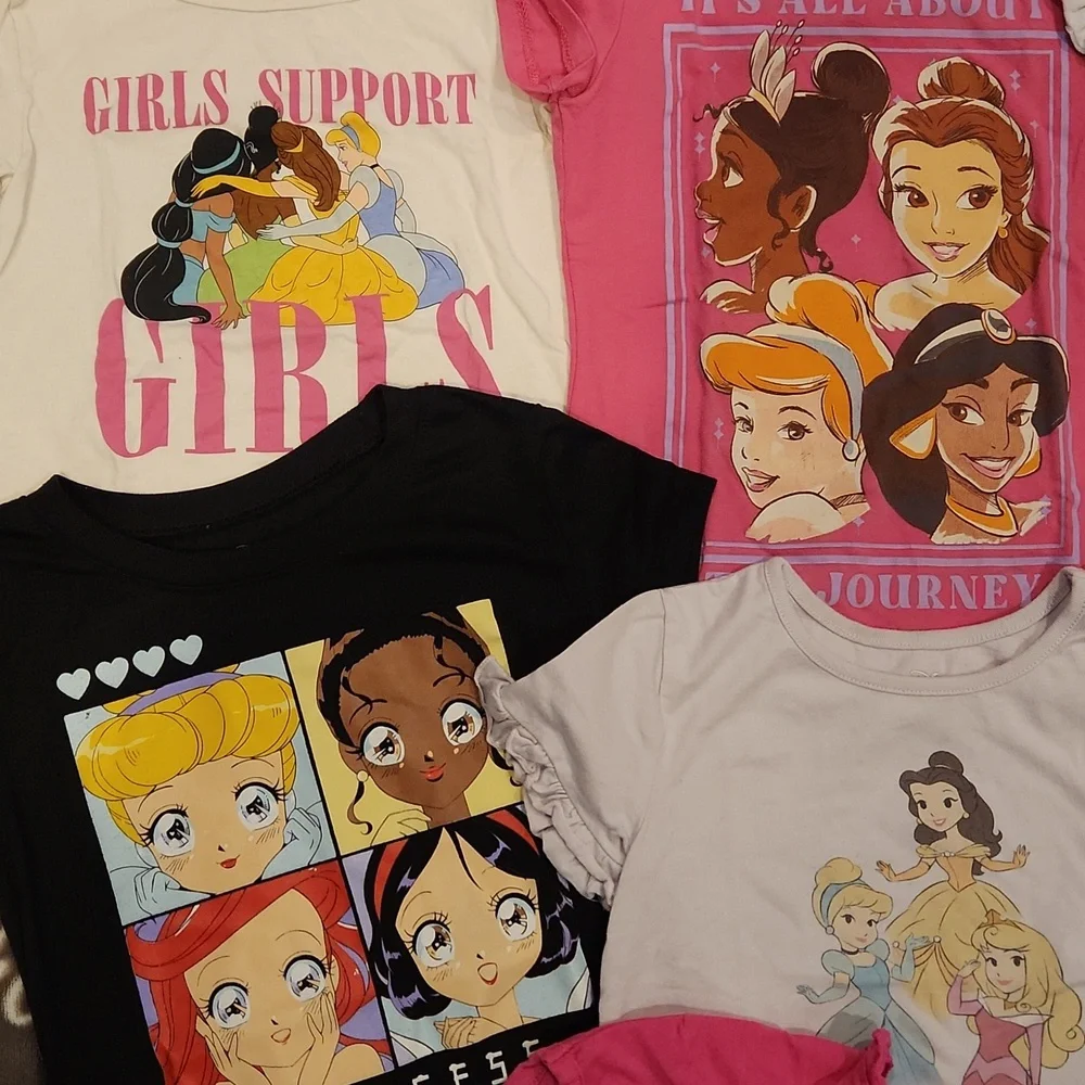 Bundle Lot Of Disney Princesses T-Shirts Tee Shirts T Shirts - Picture 4 of 6